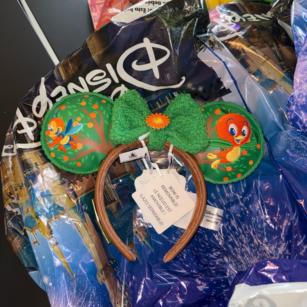 Disney 2026 Flower Garden Festival Orange Bird and Spike Ears Headband Loungefly